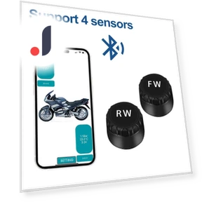 Bluetooth Motorcycle Tire Pressure Monitoring System — TPMS Sensor Replacements, A Auto Parts Mall