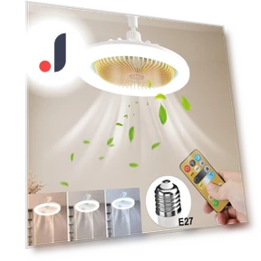 Ceiling Fan with E27 Socket and LED Light — Ceiling Fan Lighting Solutions, Comfort Homeware