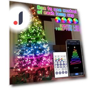 Christmas Tree RGB Smart Bluetooth Lights — String Lights, 1Traveling
