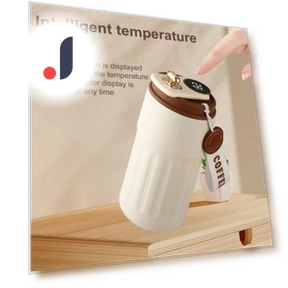 Coffee Thermocup with Temperature Display — Beverage Warmers, Practical Household