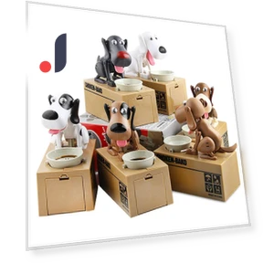 Cute Dog Electronic Robot Piggy Bank — Savings & Piggy Banks, Simple and warm