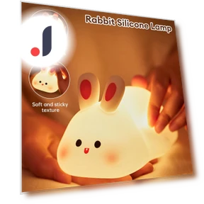 Cute LED Night Light with Touch Sensor in Rabbit Shape — Night Lights, Factory Discount Outlet