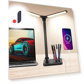 Desk Lamp with Dual Swivel Arms — Study & Desk Lighting, HIMO Group