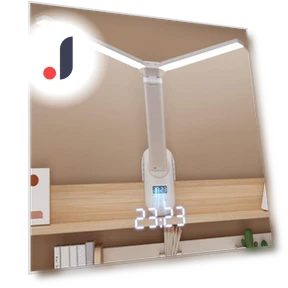 Dual Head LED Desk Lamp with Clamp and Touch Control — Study & Desk Lighting, Elegant Living House