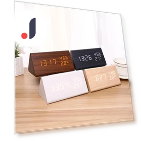 LED Digital Wooden Alarm Clock — Clocks, Wrigleys
