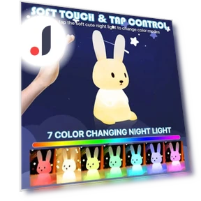 LED Night Light with Silicone Rabbit — Night Lights, TC Home lighting