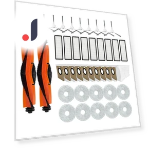 Main Side Brush, Mop Cloth, Hepa Filter, Dust Bag Accessories Spare Parts — Parts & Accessories, Elegant Living House