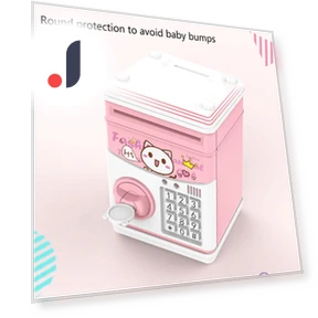 Multifunctional Cartoon Electronic Piggy Bank with Voice — Savings & Piggy Banks, Simple and warm