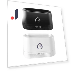 Portable Air Humidifier with Auto Shut-off and LED Flame Diffuser — Air Moisturizers, TOP HOME