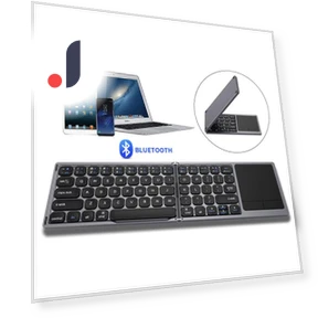 Rechargeable Foldable Bluetooth Keyboard with Touchpad — Keyboards, Bellatrix