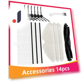 Replacement Main Roller Brush, Side Brush, HEPA Filter, Mop Cloth Accessories — Parts & Accessories, Lntelligent Living Hall
