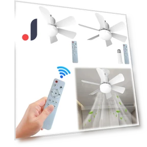 Silent Ceiling Fan with Light and Remote Control — Ceiling Fans, HY Life House