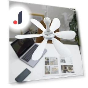Silent Ceiling Fan with Remote Control — Ceiling Fans, Lntelligent Living Hall