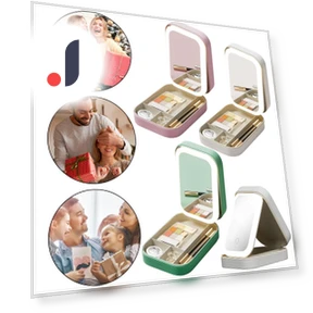 Smart LED Cosmetic Case with Mirror — Cosmetic Cases, Vinde Home
