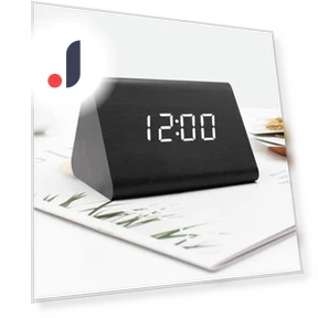Smart LED Wooden Alarm Clock — Clocks, Homedepot