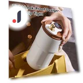 Smart Thermos Bottle with LED Temperature Display — Beverage Warmers, The Home Vault