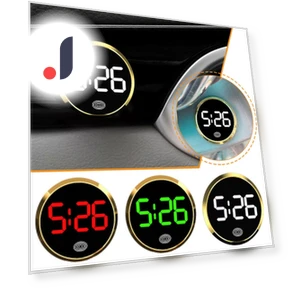 Touch-Type ABS Glowing Car Clock — Clock, 888 Auto Parts Town