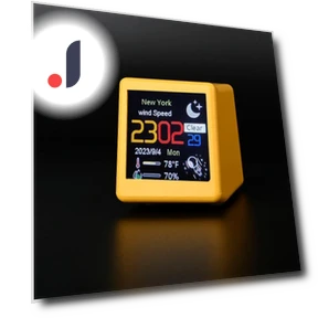 WiFi Weather Station Desktop Clock — Weather Monitoring Clocks, Serene Homes
