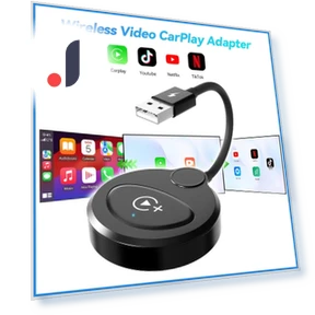 Wireless CarPlay Adapter with Youtube Netflix TikTok — Car Accessories & Gadgets, A Surname Home