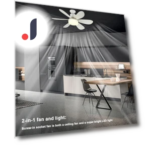 2 in 1 Ceiling Fan with Light — Ceiling Fan Lighting Solutions, Home Furnishing Department Mall