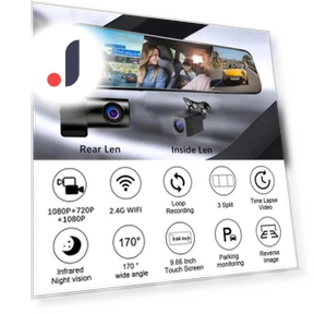 3-Channel Mirror Dash Cam — Dashboard Cameras, IKEA Supermarket