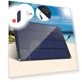 30W Solar Panel with Charge Controller — Solar & Wind Power, Stone Home
