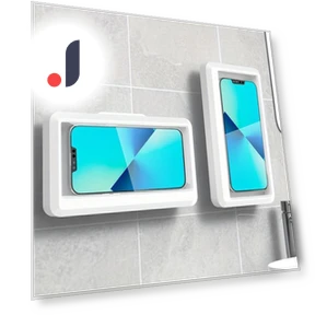 360-Degree Rotating Shower Phone Holder — Shower Caddies, Yoghurt