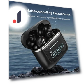 ANC Wireless Headphones with LED Display — In-Ear Headphones, NIYE