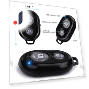 Bluetooth Remote Control Button — Remote Controls, KITCHEN-MALL