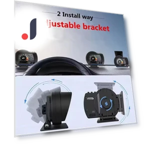 Car Head Up Display HUD Smart Car Water & Oil Temp Turbo RPM Gauge Digital Display Security Alarm Auto Meter — Car Accessories & Gadgets, A Surname Home