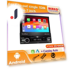 Car Radio with Retractable Touchscreen — Stereo Receivers, Reakosound