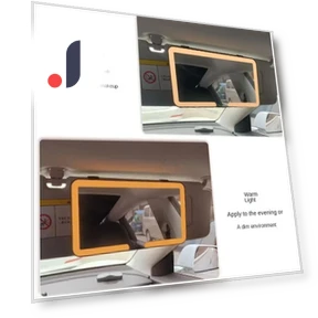 Car Sun Visor with LED Touch Screen Makeup Mirror — Visors, A Surname Home