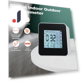 Digital Hygrometer with 5 Remote Sensors — Hygrometers, TOMTOP JMS