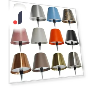 LED Touch Desk Lamp with Metal Bottle — Desk & Table Lighting, Elegant Living House