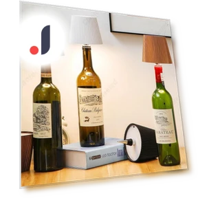 LED Touch-Sensitive Three-Color Dimming Portable Bottle Light — Desk & Table Lighting, Elegant Living House