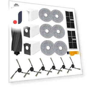 Main Side Brush HEPA Filters Mop Cloth Dust Bags — Parts & Accessories, Elegant Living House