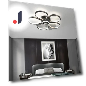 Modern Minimalist Bedroom Fan — Ceiling Fans, Rainbow Rain