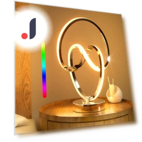 Modern Spiral Desk Lamp — Desk & Table Lighting, Cosy Homes
