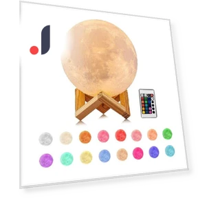 Rainbow Shell Star Wireless Charging Wooden Smart Motion Sensor 3D Space Man 5 Mode LED Night Light — Night Lights, Zhou Yajin