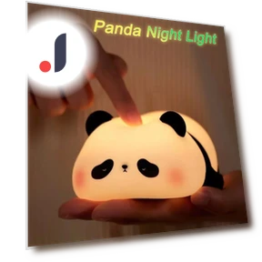 Rechargeable LED Panda Night Light with Touch Sensor — Night Lights, Tamsin