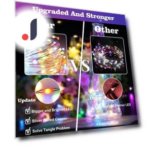 RGBIC Smart LED String Lights — String Lights, Good Household Items