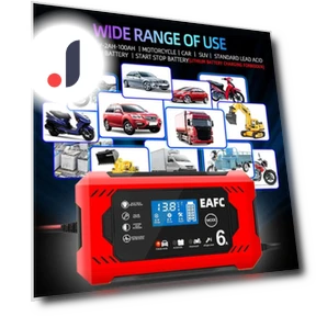 Smart Battery Charger with LCD Touch Screen — Car Accessories & Gadgets, Build My Home