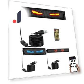 Smart Car LED Display Devil Eyes for Windshield — Light Kit, A Auto Parts Mall