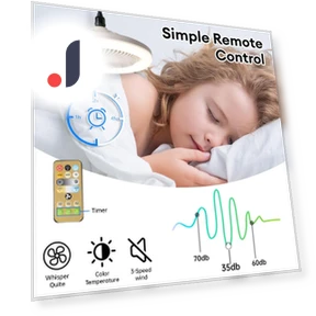 Smart Ceiling Fan 3-in-1 with Remote Control — Ceiling Fan Lighting Solutions, Purely Home Goods