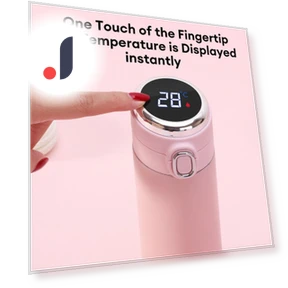Smart LED Digital Display Temperature Thermos Cup — Beverage Warmers, Actually lighting