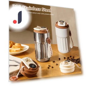 Smart Thermos Bottle with LED Temperature Display and Coffee Cup — Beverage Warmers, Wrigleys