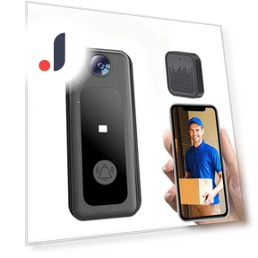 Smart Wi-Fi Video Doorbell — Smart Home Security, Salted Chicken