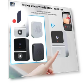 Smart Wireless Video Doorbell — Smart Home Security, Salted Chicken