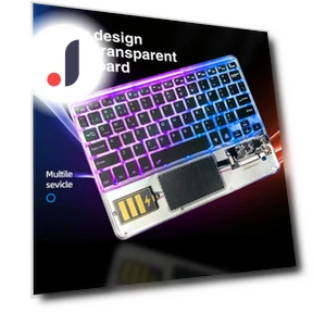 Transparent Wireless Bluetooth Keyboard with Touchpad — Keyboard Cases, Bellatrix