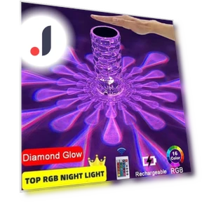 Waterdrop LED Crystal Projector Table Lamp — Overhead Lighting, Elegant Living House
